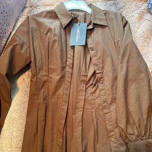Brand new PLT brown corset dress
